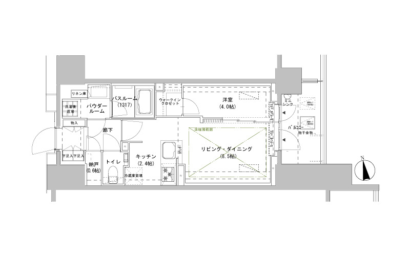 物件○○の間取り図