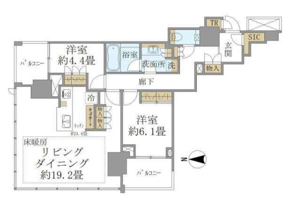 物件○○の間取り図