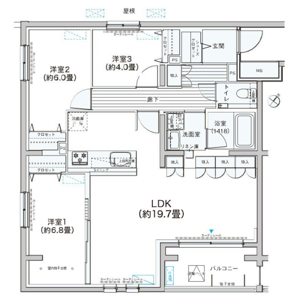 物件○○の間取り図