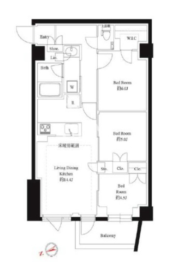 物件○○の間取り図