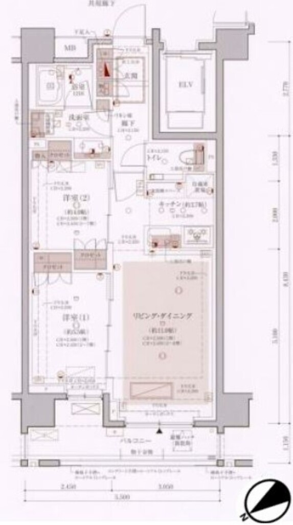 物件○○の間取り図