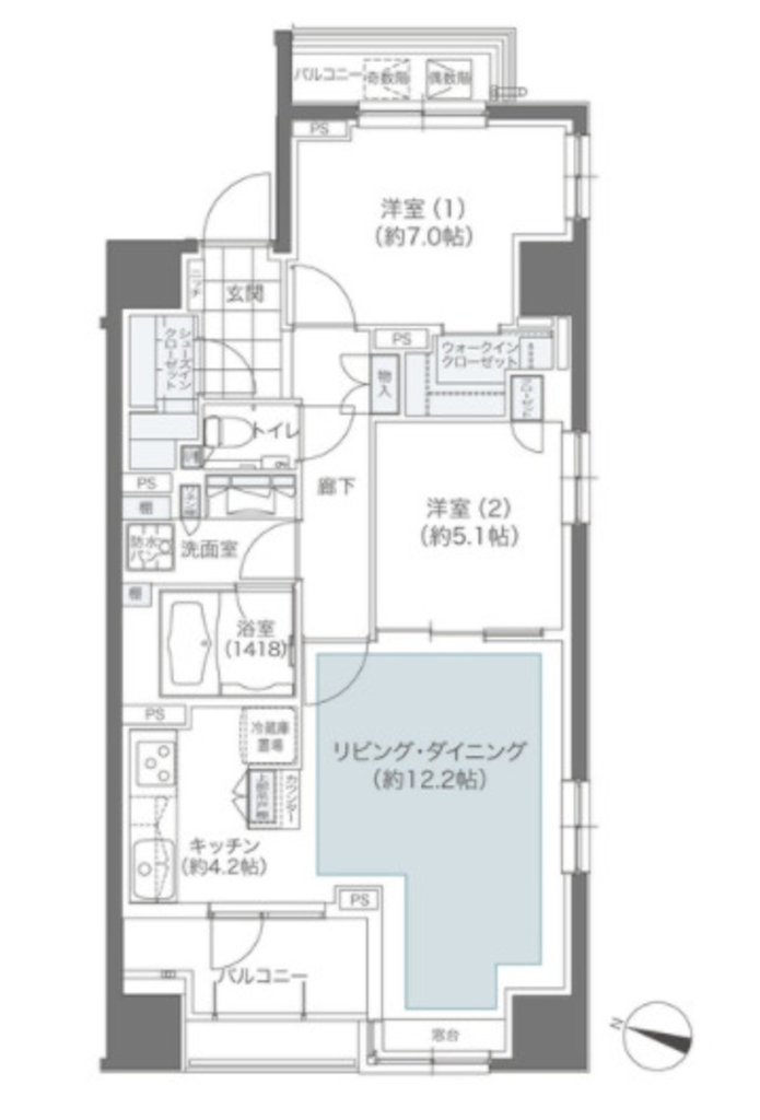 物件○○の間取り図