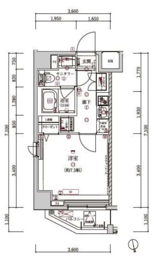 物件○○の間取り図