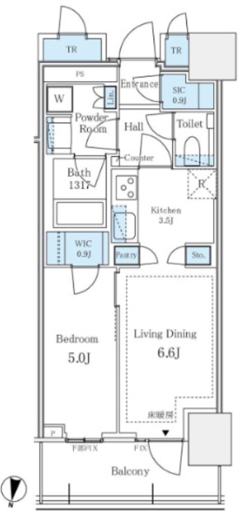 物件○○の間取り図