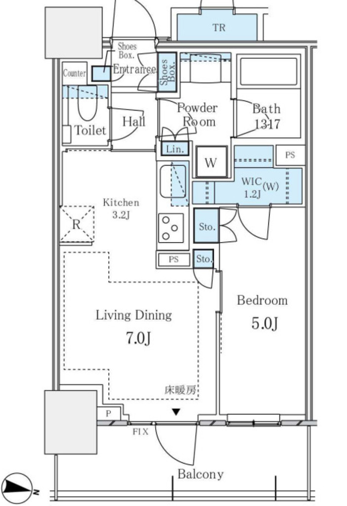 物件○○の間取り図