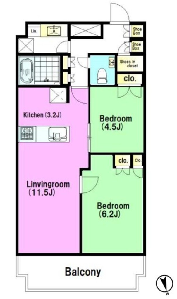 物件○○の間取り図