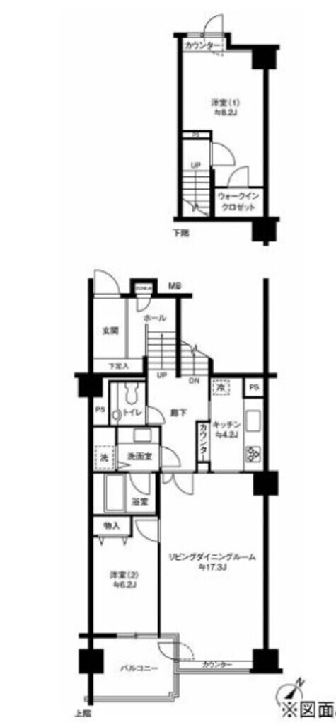 物件○○の間取り図