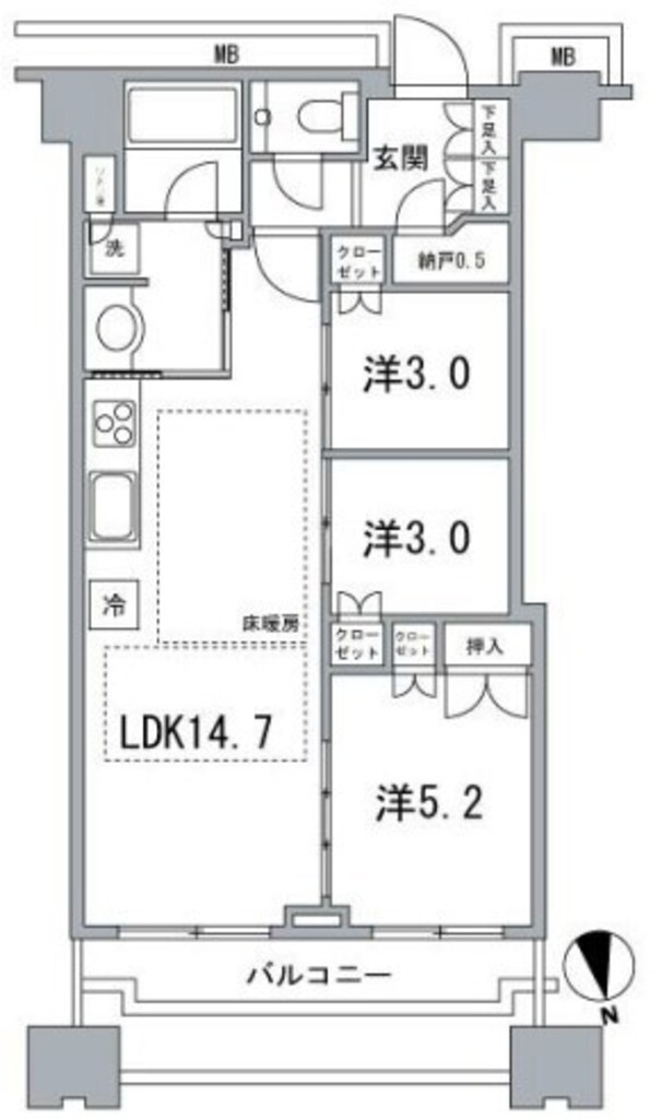 物件○○の間取り図