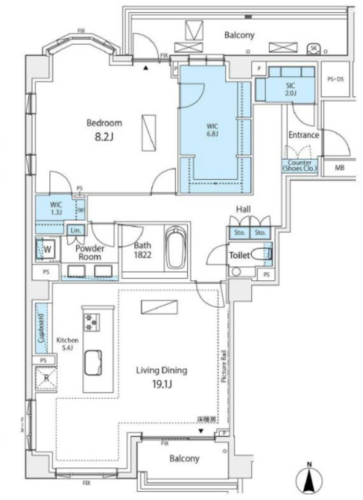 物件○○の間取り図