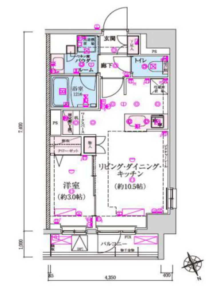 物件○○の間取り図